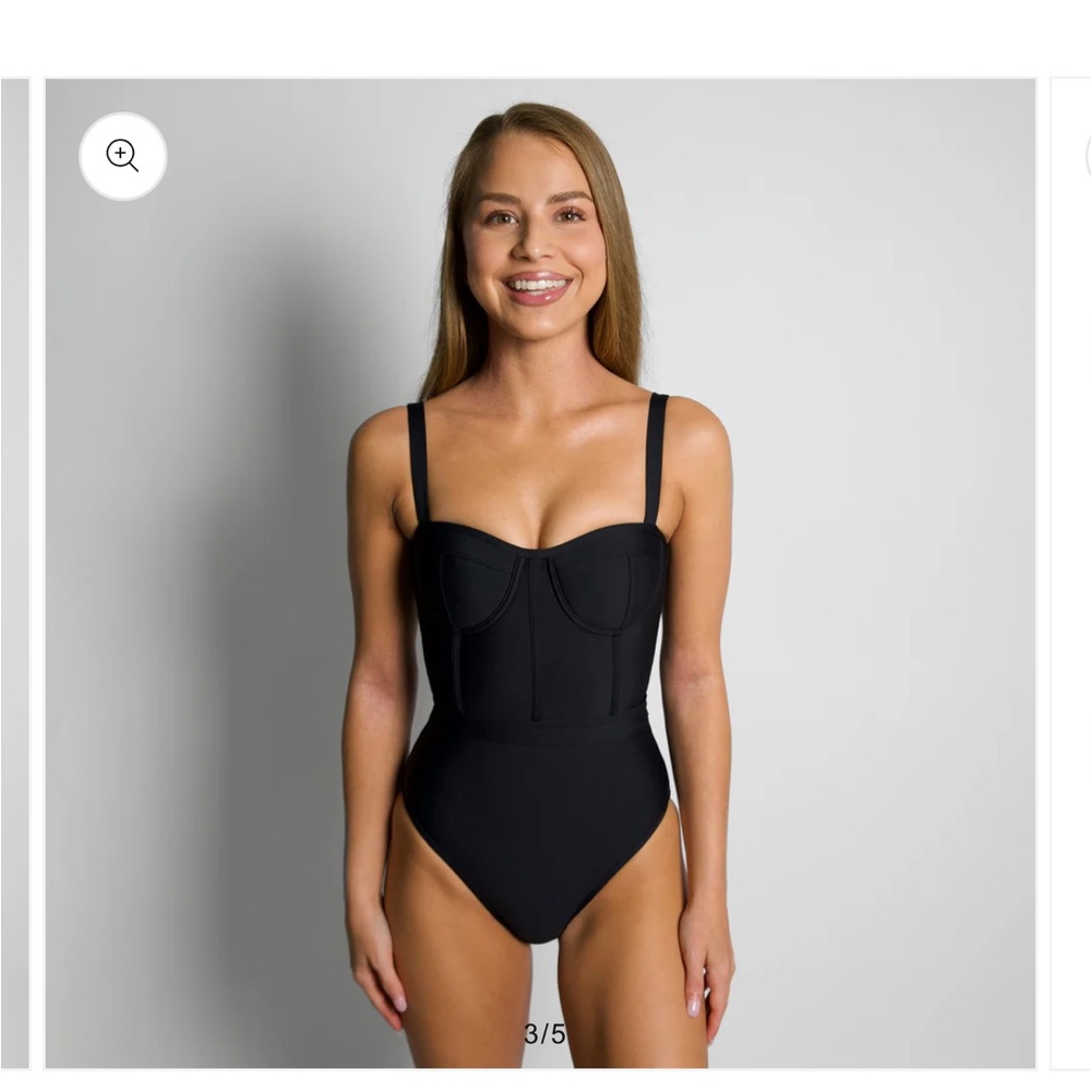 93 Play Street Naomi black corset one piece - Picture 3 of 4